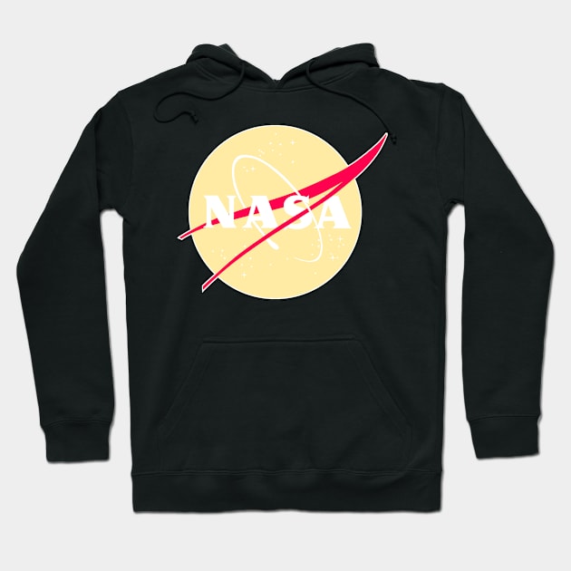 Pastel Nasa Logo - Yellow Hoodie by Owlhana